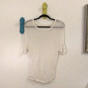 See through mesh shirt